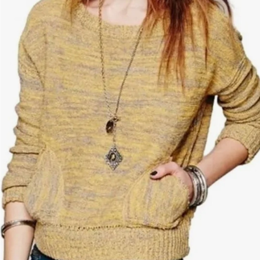 Free people in my pocket slub sweater